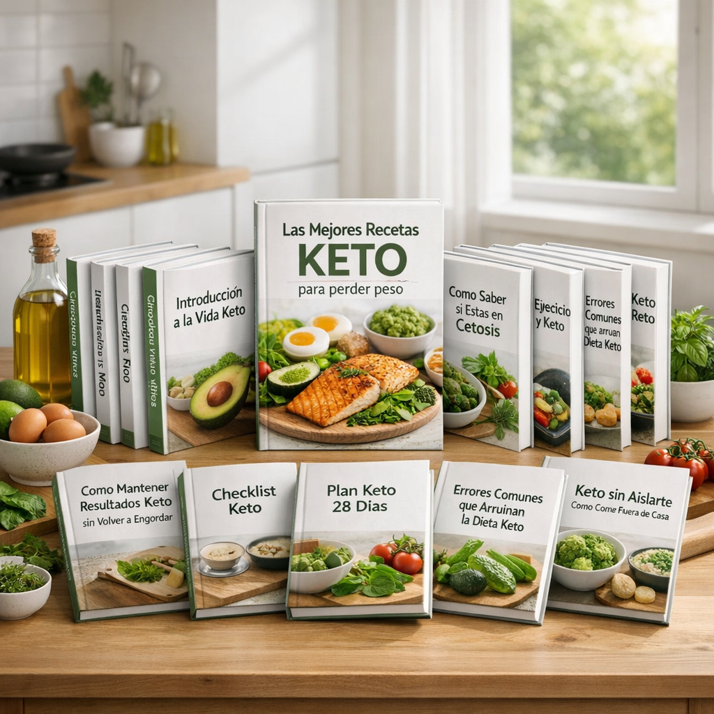 Las Mejores Recetas Keto para perder peso + 8 Bonos de Regalo